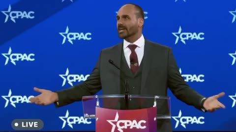 Eduardo Bolsonaro denounced censorship in Brazil at a CPAC event