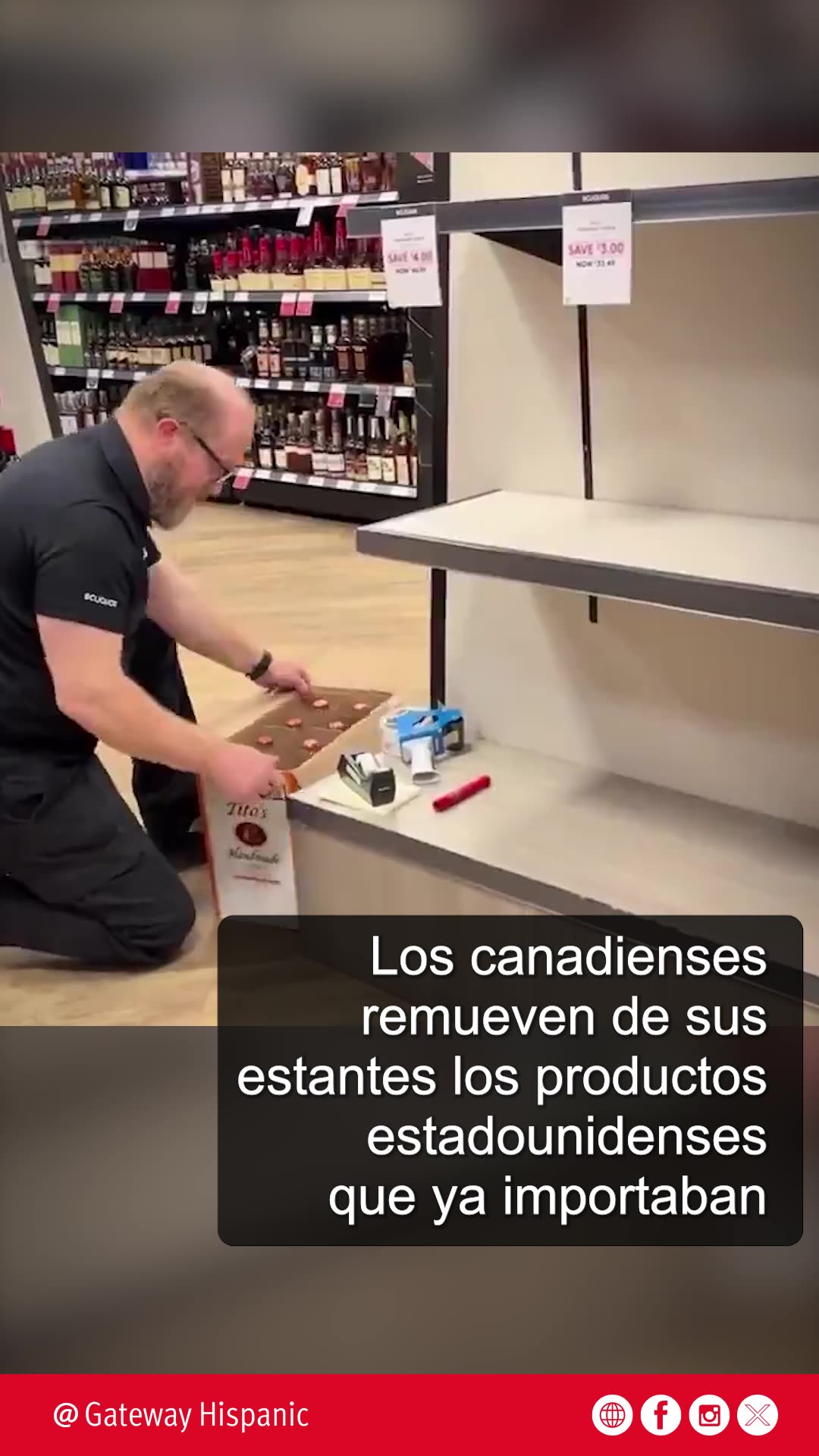 GUERRA COMERCIAL: Los canadienses remueven de sus estantes los productos estadounidenses que ya importaban