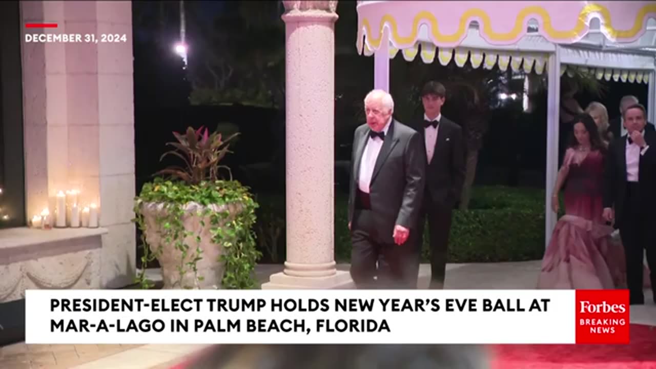 President-Elect Trump and Melania Trump Ring in the New Year at Mar-a-Lago Gala"