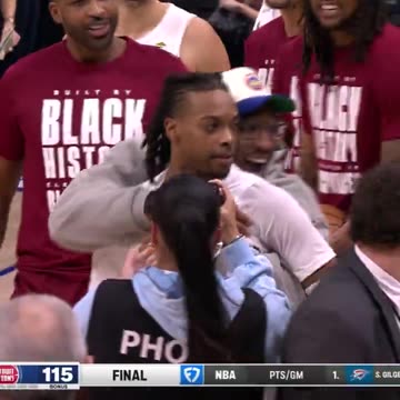 NBA - DARIUS GARLAND PULLS FROM THE LOGO!!! THE @cavs WIN IN DETROIT 🚨🚨