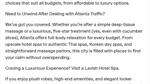 A Massage in Atlanta for Every Budget