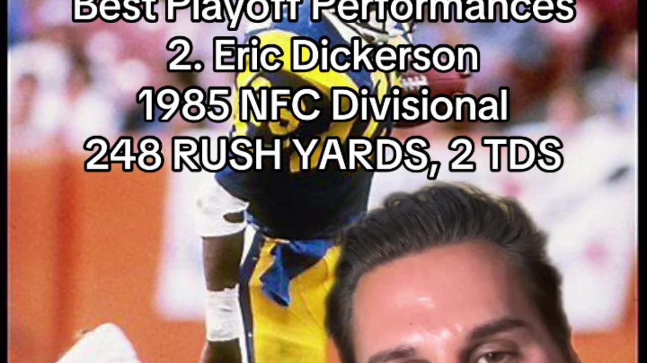 ERIC DICKERSON'S RECORD SETTING DAY!!!