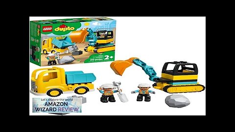 LEGO DUPLO Town Truck & Tracked Excavator Construction Vehicle 10931 Toy Review