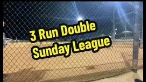 3 Run Double Sunday league