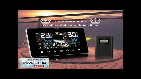 2022 Newest FanJu Weather Station Touch Screen Wireless Indoor Outdoor Thermometer Table Review