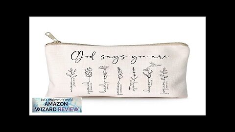 God Says You Are Cosmetic Bag Christian Makeup Bag Bible Verse Floral Review