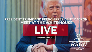 LIVE: President Trump and French President Macron Meet at The White House - 2/24/25