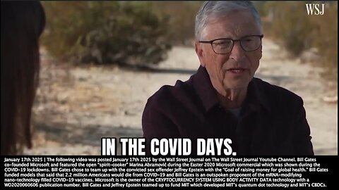 Bill Gates | "Have You Met w/ Trump Since the Election?" - WSJ + "I Had a Chance to Have a Long & Intriguing Dinner w/ Him...It Was Over 3 Hours..In the COVID Days He Accelerated the Vaccine Innovation."- Bill Gates (1/17/25)