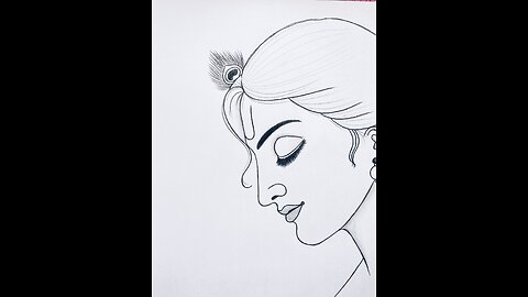 Krishna Drawing Easy |Art Video