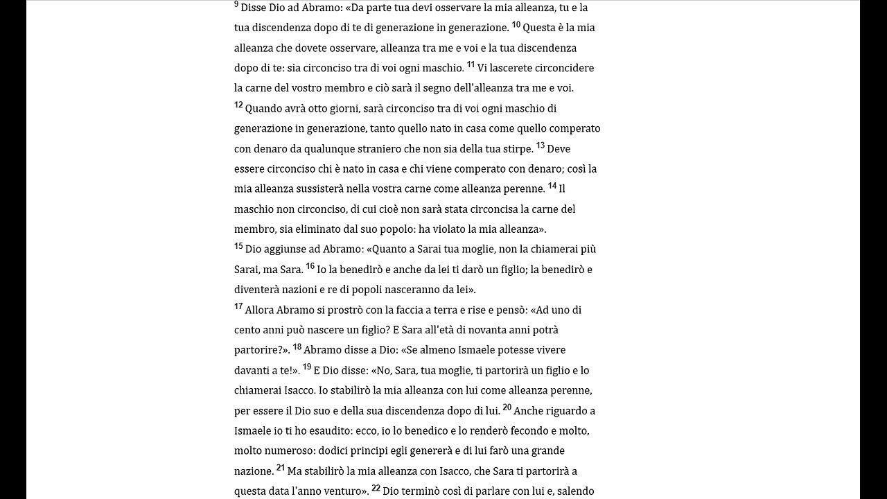 Abramo e il patto con Dio della circoncisione al pene della discendenza da Isacco in poi e la nascita del popolo ebraico(Genesi cap.17) DOCUMENTARIO