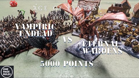 Age of Fantasy Regiments 5000pt Undead vs Wardens battle report