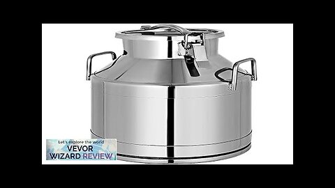 VEVOR 304 Stainless Steel Milk Can 20 Liter Milk Bucket Wine Pail Review