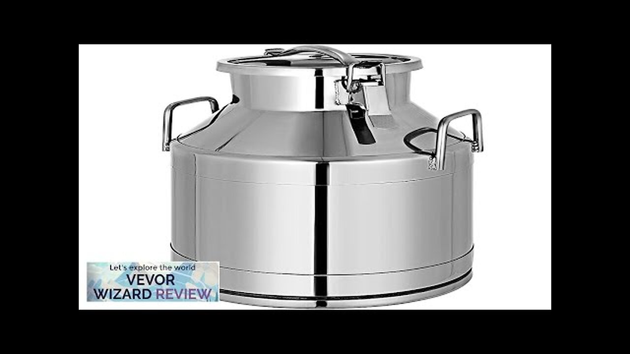 VEVOR 304 Stainless Steel Milk Can 20 Liter Milk Bucket Wine Pail Review