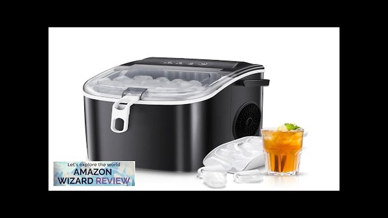 Antarctic Star Countertop Ice Maker Portable Ice Machine Basket HandleSelf-Cleaning Ice Review