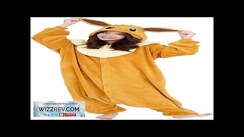 SAZAC Pokemon Eevee Kigurumi Onesie Adult Halloween Cosplay Loungewear Ultra Review