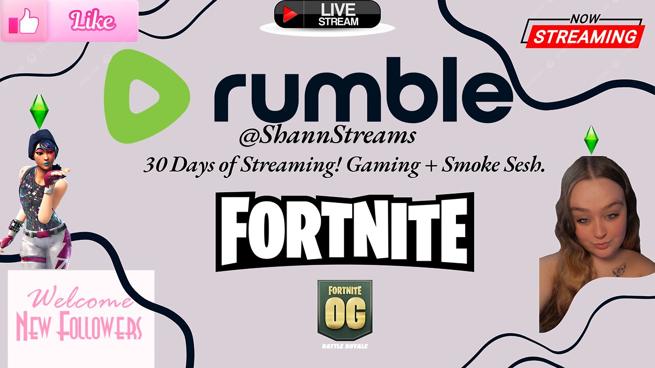 LIVE NOW! DAY 13 OF 30 DAYS OF STREAMING. Fortnite!