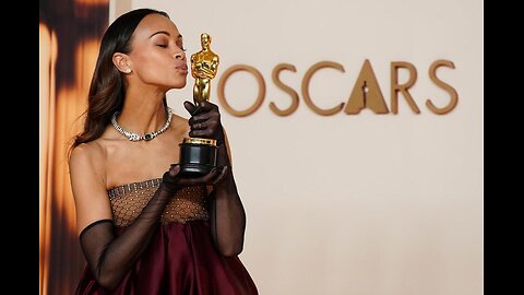 Zoe Saldaña wins her first Academy Award !!