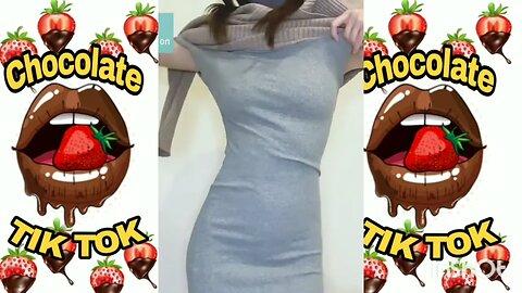 Cute chinese girl Nipp** 💓😋 Chocolate TikTok challenge