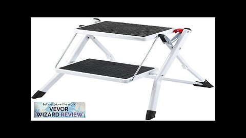 VEVOR Step Ladder 2-Step 330lbs Capacity Ergonomic Folding Steel Step Stool Review