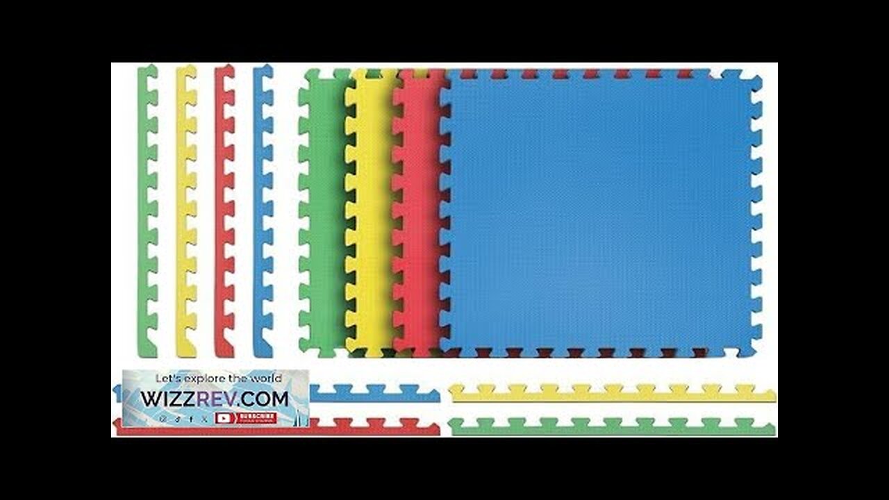 Norsk Reversible Kids Puzzle Play Mats 1/2" Thick EVA Interlocking Foam ...