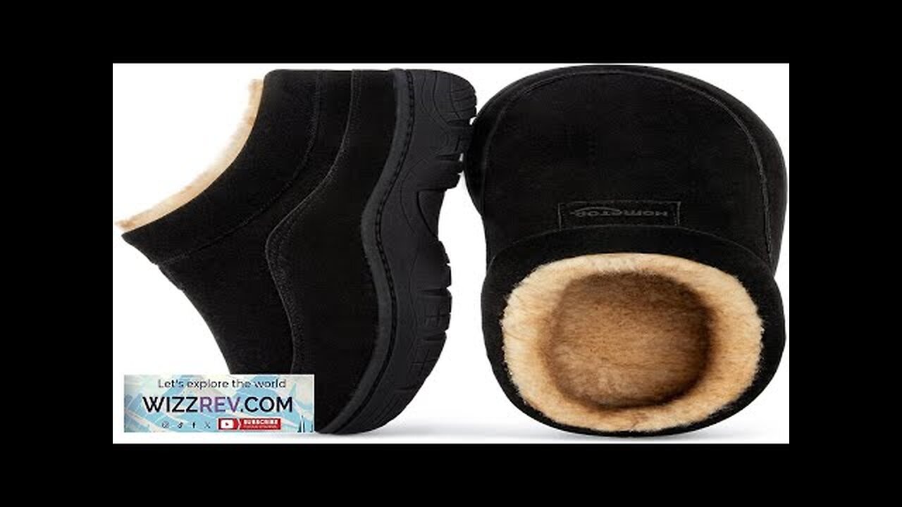 HomeTop Men's Moccasin Slippers Soft Warm Non-slip Memory Foam Indoor House Shoes Review