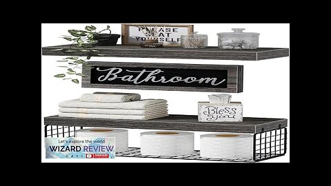 QEEIG Bathroom Furniture Sets Shelves Over Toilet Paper Storage Wall Mounted Farmhouse Review