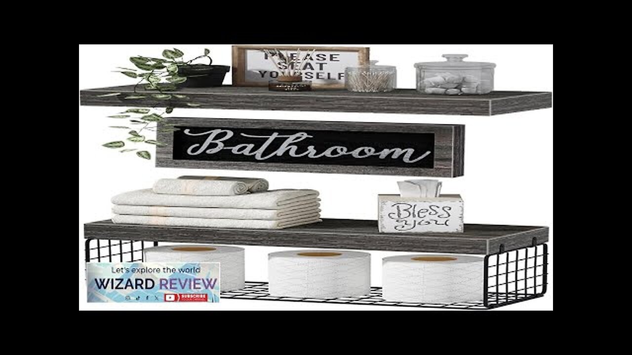 QEEIG Bathroom Furniture Sets Shelves Over Toilet Paper Storage Wall Mounted Farmhouse Review