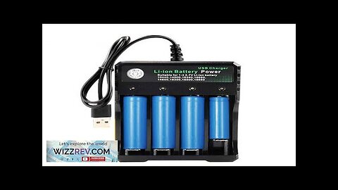 4 Slots 110V/220V 18650 USB Battery Charger for 3.7V Rechargeable Lithium 10440 Review