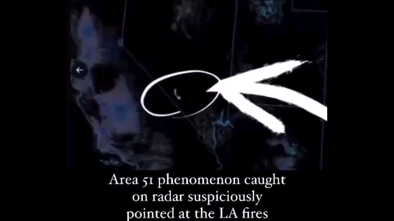 Satellite-Shows Strange Energy Phenomenon-Directed From Area 51 To California