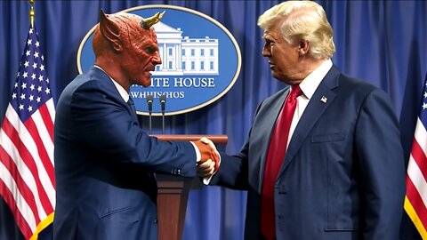 AFTER INTERNATIONAL WAR CRIMINAL BENJAMIN NETANYAHU TRUMP MAKES FRIEND WITH SATAN