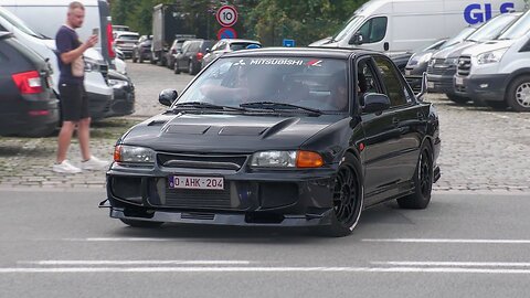 Modified Mitsubishi Lancer EVO 1 w/ Evo 3 bodykit | Accelerations, Sounds, Details
