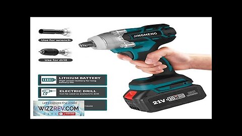 Cordless Electric Impact Wrench Brushless Electric Wrench Hand Drill Socket Power Tool Review