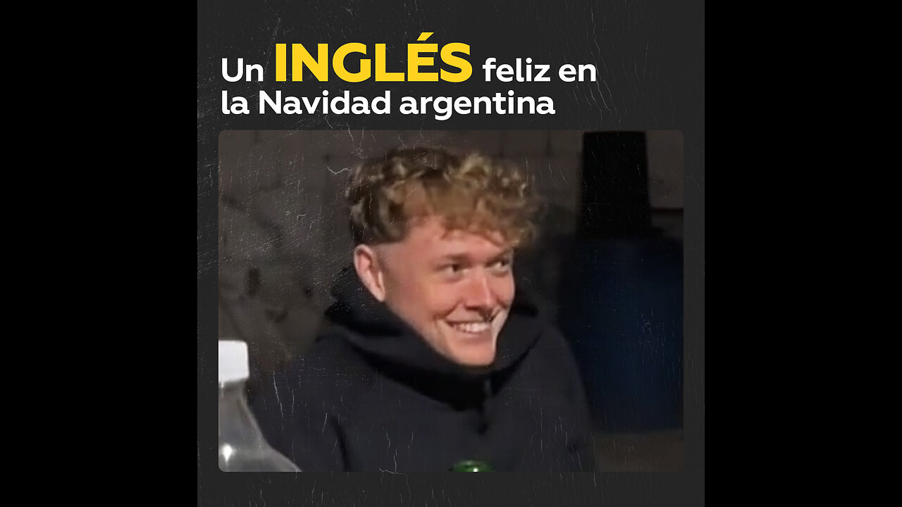 Un inglés feliz en Navidad argentina