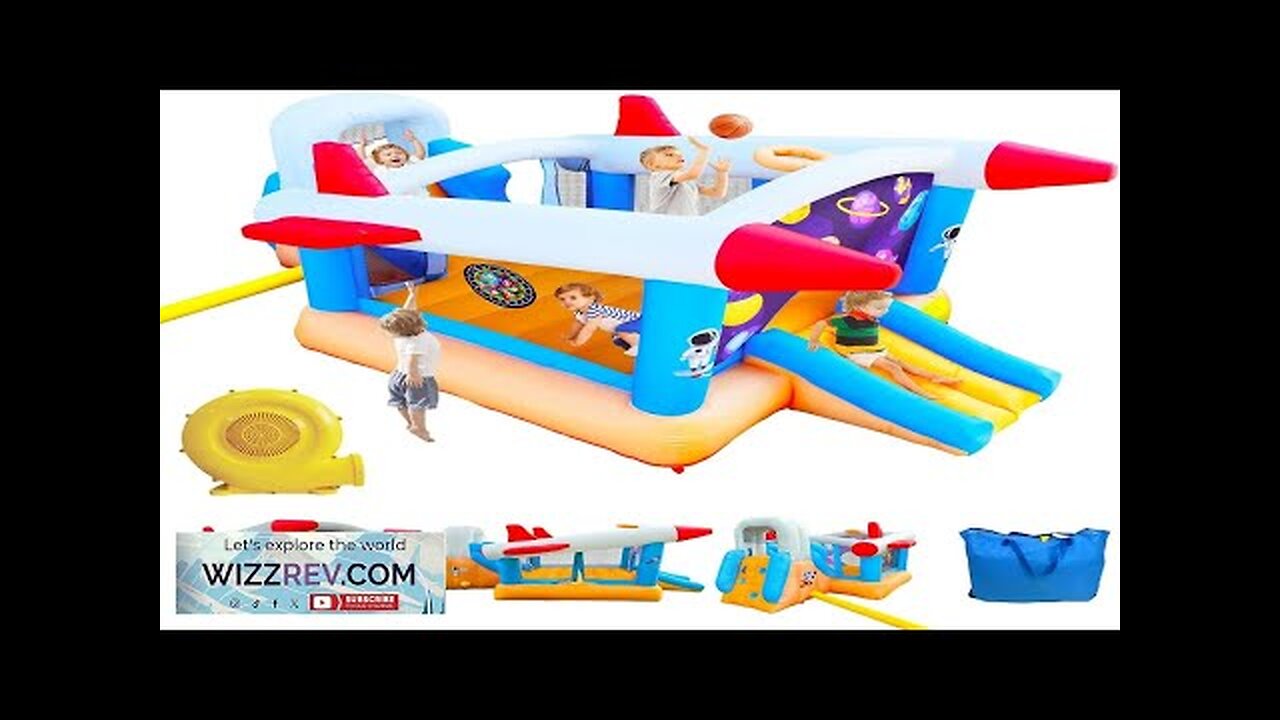 Inflatable Bounce House with Slides Rocket Bouncy Castle with Jumping & Climbing Review