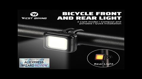 WEST BIKING Bike Light Cycling Bicycle Front Rear Light Type-C Charge Headlight Review