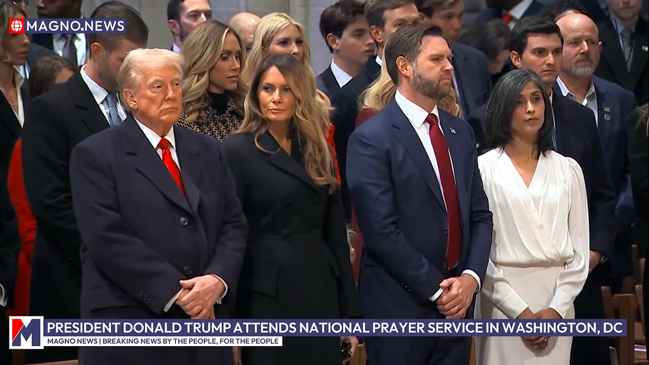 Donald Trump attends the National Prayer Service in Washington, DC (Jan 21, 2025) [LIVE]