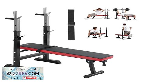 Weight Bench Sit up Bench for Home Gym Strength Training Adjustable Foldable Review