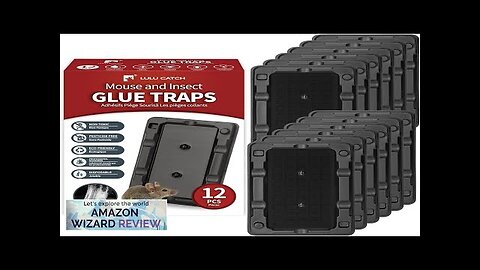 Mouse & Insect Traps 12 Pack Heavier Sticky Traps with Non-Toxic Glue Review