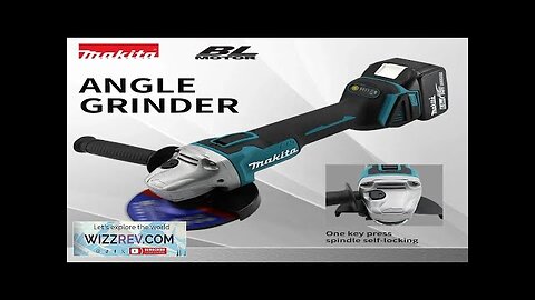 Makita 18V 125mm/100mm DGA404 Brushless Lithium Electric Angle Grinder Rechargeable Cutting Review