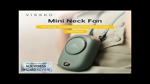 Vissko Portable Hanging Neck Fan Mini Fans with Adjustable Lanyard Bladeless USB Review