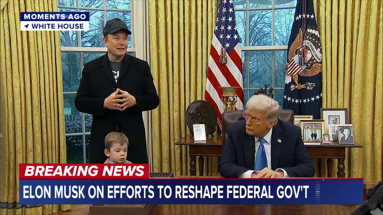 Trump, Elon Musk discuss efforts to reshape federal govt. from Oval Office