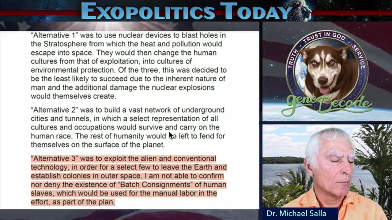 Exopolitics Today with Gene Decode - Deep Underground Military Bases... 2-14-25