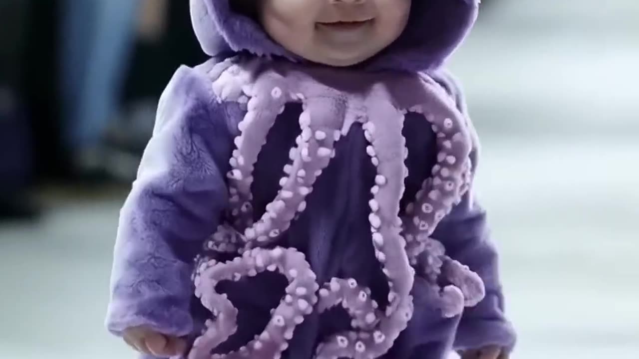 Cute baby fashion show🐙🐠#cutebaby #babyfasion #babyfashionista #babyshow #aifashionshow #shortvideo