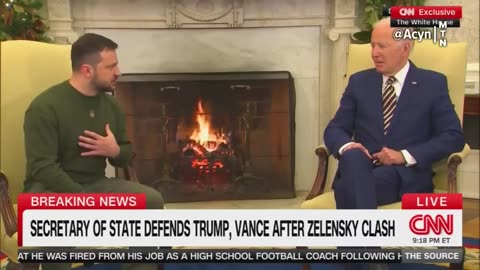 CNN just played clips of President Zelensky thanking the United States on multiple occasions