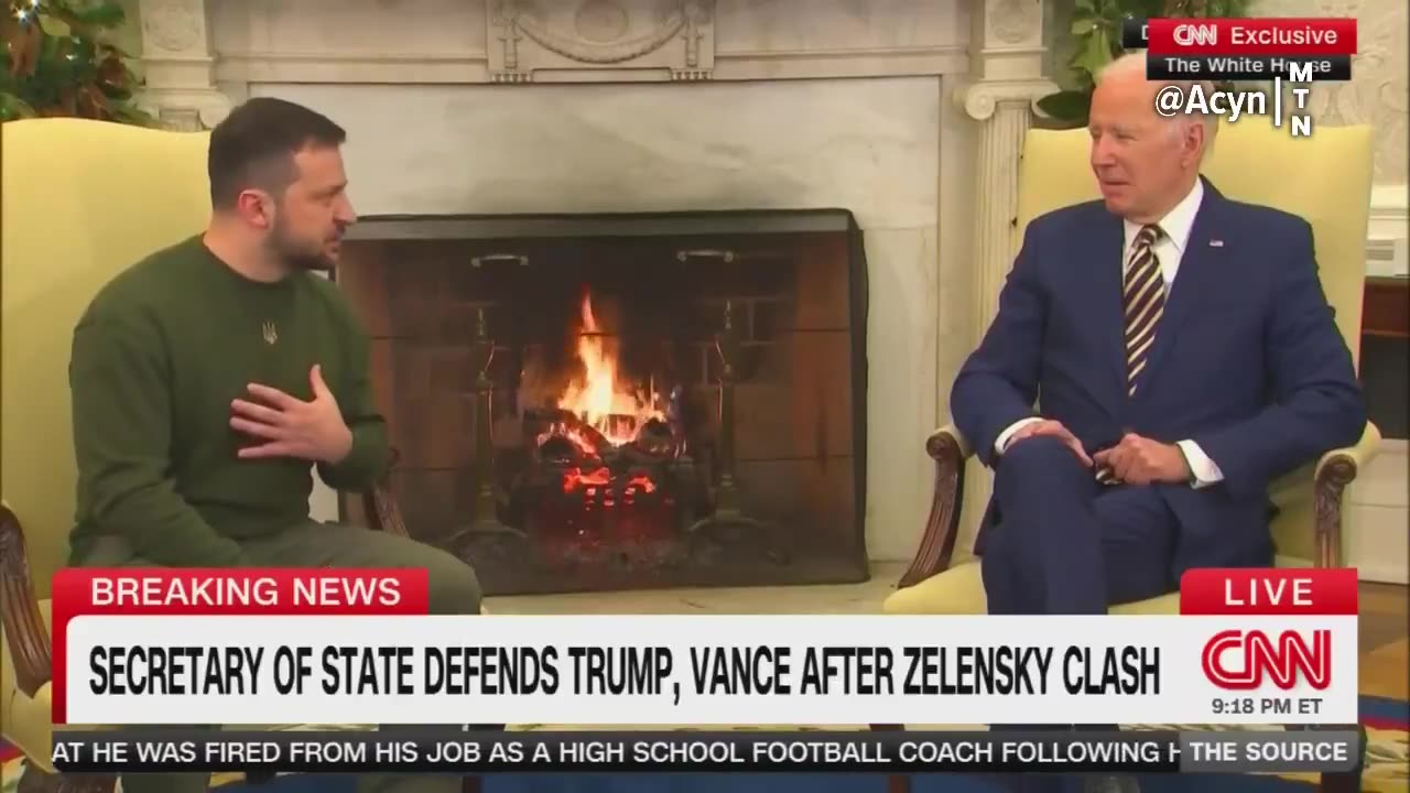 CNN just played clips of President Zelensky thanking the United States on multiple occasions