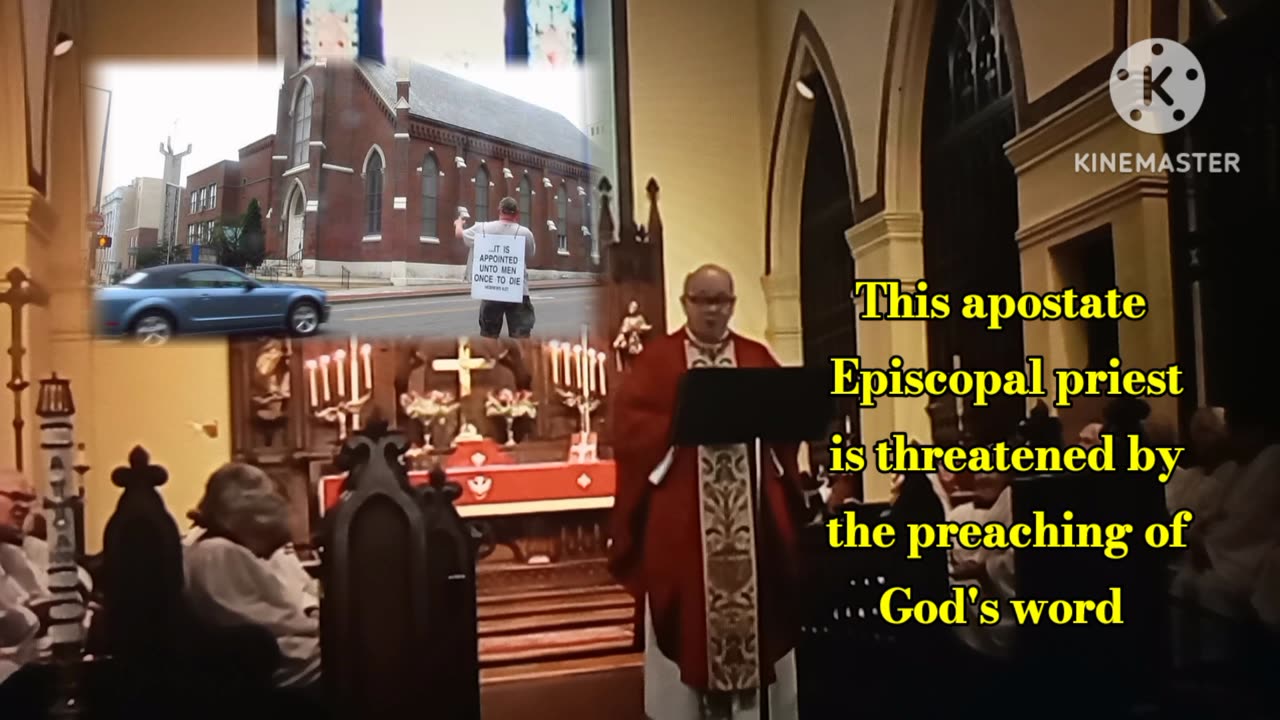 "Fr." George Baum "terrorized" by my open air preaching