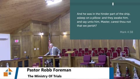 Pastor Robb Foreman // The Ministry Of Trials // 12/29/2024