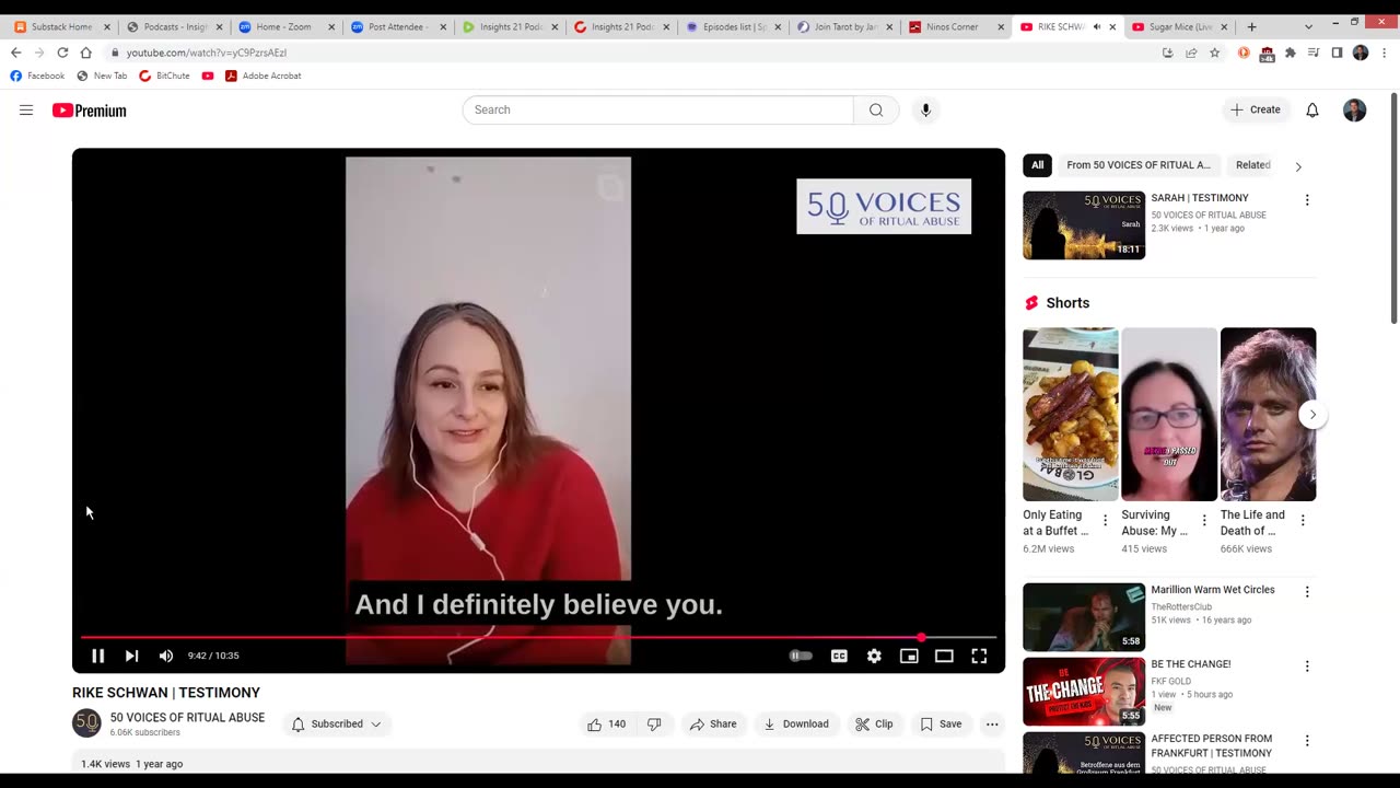 Insights 21 Podcast S2E185 RIKE SCHWAN | 50 VOICES OF RITUAL ABUSE 2023