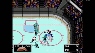 NHL '94 Franchise Mode 1992 Regular Season G15 - Len the Lengend (SJ) at hokkee (PG)