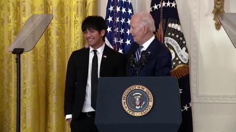 Biden Invites a Guy to Podium - Makes a Fool Out of Himself Because He Can’t Pronounce His Name